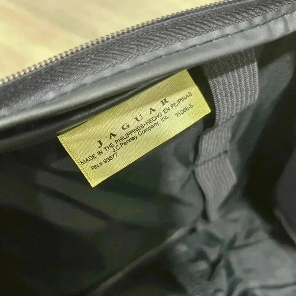 Vintage Jaguar Train Case Carry On Luggage Cosmetic Overnight Travel Duffel Bag - Picture 5 of 10